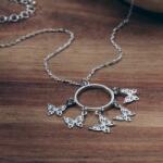  Colier din Argint cu Design Delicat - Stol de Fluturi (IV15835N38E5RD)