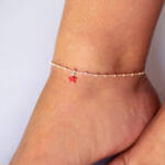  Bratara pentru glezna Argint 925 Red Star (CV1050ET)