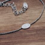  Brățară delicată din argint cu pandantiv Fecioara Maria (IV08925P1600RD)