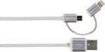 SKROSS Steel Line 2in1 Chargen Sync Micro USB & Lightning kábel 1m (2IN1-CHARGE-LIGHTNING) - mediamarkt
