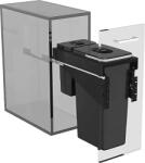 EKOTECH Beépíthető hulladékgyűjtő/kuka FRONT 30 1x26 liter+1x7 liter lágyan záródó (950141601)