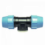 Unidelta KPE T-idom 25mm x 1" B x 25mm (1007025004)