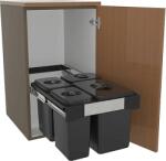 EKOTECH Beépíthető hulladékgyűjtő/kuka FREE JAZZ 45 1x26 liter+3x7 liter (93014162454)