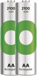 GP Batteries ReCyko NiMH Akkumulátor HR6 (AA), 2100mAh, 2db (B25212) (B25212)