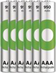 GP Batteries ReCyko NiMH Akkumulátor HR03 (AAA), 950mAh, 6db (B2511V) (B2511V)