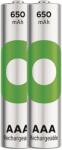 GP Batteries ReCyko NiMH Akkumulátor HR03 (AAA), 650mAh, 2db (B25162) (B25162)