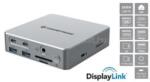 Conceptronic DONN25G notebook dokkoló (USB-C to HDMI/DP/USB-C PD/USB-A/SD/TF/RJ45/Audio) (DONN25G) (DONN25G)