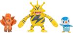 Jazwares Pokémon 3 db-os figura csomag, Piplup, Vulpix, Electabuzz (PKW2680) (PKW2680)