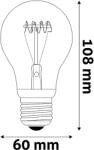 Avide LED Soft Filament A60 Globe gömb izzó 4.5W, E27, 400lm, EW 2700K, meleg fehér (ABLSFG27EW-4.5W) (ABLSFG27EW-4.5W)