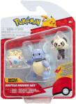 Jazwares Pokémon 3 db-os figura csomag, Togepi, Pancham, Wartortle (PKW3051) (PKW3051)