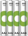 GP Batteries ReCyko NiMH Akkumulátor HR03 (AAA), 850mAh, 4db (B25184) (B25184)