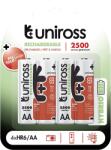 Uniross hybrio 4xAA ceruza tölthető akkumulátor 2500mAh, 4db/csomag (UH4AA2500) (UH4AA2500)