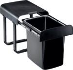 EKOTECH ALADIN BLACK BIO KUKA 1X16 L. teljesen kihúzható rendszer, mosogatógépben is mosható szemetes vödör (90134610BN)