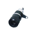 Somogyi Elektronic BA 2/BK banánaljzat, fekete, műanyag, szigetelt, forrasztható (BA 2/BK)