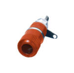 Somogyi Elektronic BA 2/RD banánaljzat, piros, műanyag, szigetelt, forrasztható (BA 2/RD)