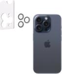 AlzaGuard Elite Lens Protector iPhone 15 Pro / 15 Pro Max kamera védő fólia - átlátszó + felhelyező keret (AGD-AGL006Z)