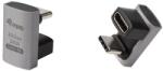Equip Átalakító - 133477 (USB-C 4 - USB-C 4 átalakító, apa/anya, fekete) 2db/csomag (133477)