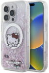 Hello Kitty Husa Husa pentru iPhone 16 Pro Max - Hello Kitty Hardcase Liquid Glitter Sweet Kitty Bows MagSafe (HKHMP16XLSWKH) - White (KF2345627) - pcone