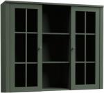 TEMPO KONDELA Komód ráépítés W2D, vitrin, zöld, PROVANCE - sprintbutor