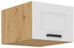 TEMPO KONDELA Felső szekrény, fehér/artisan tölgy, LULA 50 NAGU-36 1F - sprintbutor