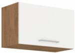 TEMPO KONDELA Felső szekrény, lancelot tölgy / fehér extra magas fényű HG, VEGA 60 GU-36 1F - sprintbutor