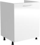 Halmar Vento dk-60/82 mosogató szekrény magasfényű fehér - sprintbutor
