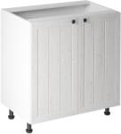 TEMPO KONDELA alsószekrény ajtóval D80, fehér/sosna andersen, PROVANCE - sprintbutor