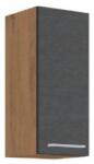 TEMPO KONDELA Felsőszekrény, szürke matt/tölgy lancelot, VEGA 30 G-72 1F - sprintbutor