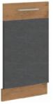 TEMPO KONDELA Előlap mosogatógéphez, szürke matt/tölgy lancelot, VEGA ZM 713x446 - sprintbutor