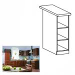 TEMPO KONDELA Alsószekrény D20P dió Milano, SICILIA - sprintbutor