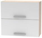 TEMPO KONDELA Billenő felsőszekrény 2DV, tölgy sonoma/fehér, NOVA PLUS NOPL-015-OH - sprintbutor