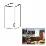 TEMPO KONDELA Felsőszekrény G30, balos, dió Milano, SICILIA - sprintbutor