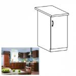 TEMPO KONDELA Alsószekrény D30, jobbos, dió Milano, SICILIA - sprintbutor