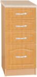 TEMPO KONDELA Konyhaszekrény, alsó, égerfa, LORA MDF NEW KLASIK S40SZ4 - sprintbutor