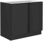 TEMPO KONDELA Alsó szekrény, fekete, SIBER 105 ND 1F BB - sprintbutor
