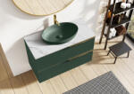 AREZZO design Rika pultra ültethető mosdó 52 cm, matt zöld AR-146049 (AR-146049)
