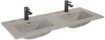 AREZZO design Skappa dupla medencés kerámia mosdó 120 cm, matt beige AR-146072 (AR-146072)