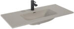 AREZZO design Skappa beépíthető kerámia mosdó 100 cm csaplyukkal, matt beige AR-146067 (AR-146067)