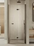 NEW TRENDY New Soleo Gunmetal Brushed zuhanyajtók 120 cm összecsukható grafit csiszolt/átlátszó üveg D-0547A (D0547A)