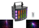 BeamZ Magic2 (9x3W) RGBAWP 24 optikás + UV + Stroboszkóp + Lézer DMX derby fényeffekt (153734)