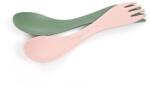 Light My Fire Spork mic 2pcs lingură multifuncțională, verde / crem Tacam