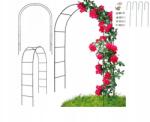 Garden Line Kerti Pergola Fém Íves Kúszó rózsák Virágok 240 cm horgonyok (PERG-N6092)