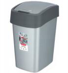 Keter Szemeteskosár, 50 l, szürke, billenő fedél, légmentes záródás, újrahasznosított anyagok (186181)