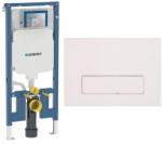 Geberit Slim WC szett, UP720 szerelőkeret, Dopio gomb, fehér (UP720+m203+fridachrom)