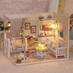 Kontext Model retro din lemn DIY Dollhouse (KX6993) Casuta papusi