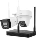 Hikvision DS-J142I/NKS424W02H 4MP Wifi turret kamera + 4MP Wifi csőkamera és SD kártyás Wifi NVR szett (DS-J142I/NKS424W02H)
