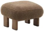 Kave Home Barna bouclé lábzsámoly Kave Home Cabana 66, 5 x 56, 5 cm (LF-S1500091GL85)
