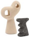 Kave Home Két kőszobor készlet Kave Home Arif 12/15 cm (LF-D00198PR87)