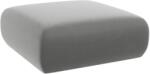 Windsor & Co Világosszürke bársony lábzsámoly Windsor & Co Lola 100 x 100 cm (WIN_POUF_L_184_F1_LOLA5)