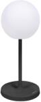Kave Home Fehér műanyag LED asztali lámpa Kave Home Dinesh II. fekete alappal (LF-L0300090RR01)